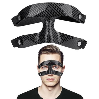 Halbgesichts-Sportmaske Bruchsicherer Basketball-Nasenschutz Schutzvisier Verstellbar für Softball Fußball Ringen