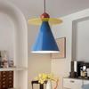 Mid-Century Modern Memphis Color Bedside Lamp: Minimalist Creative Circus Chandelier for Kids' Room or Study