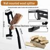 Wall-Mounted Carbon Steel Manual Firewood Splitter