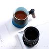 Ceramic Tea Infuser Mug with Wooden Handle