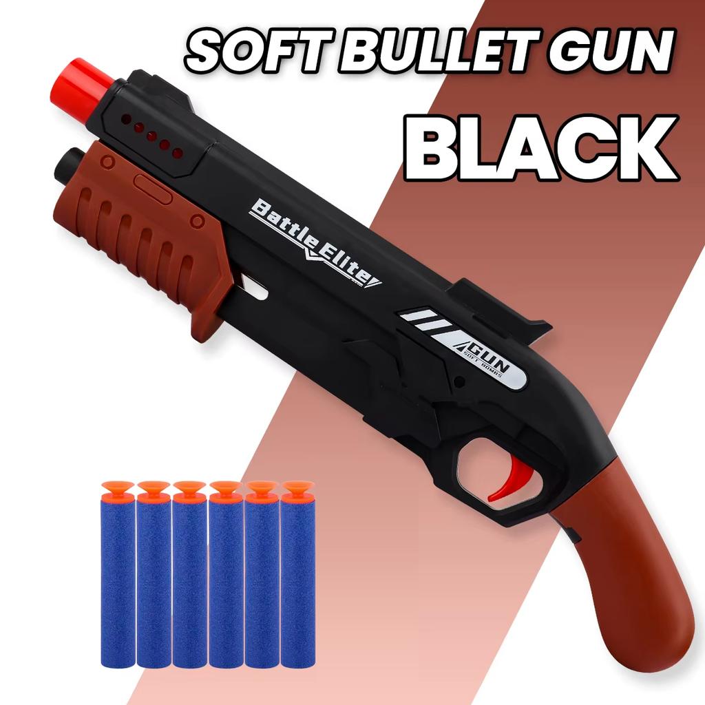 Outdoor Durable Soft Bullet Blaster Manual Foam Dart Launcher Battle Toy,Play Gun for Boys & Girls,Halloween&Christmas Gitfs