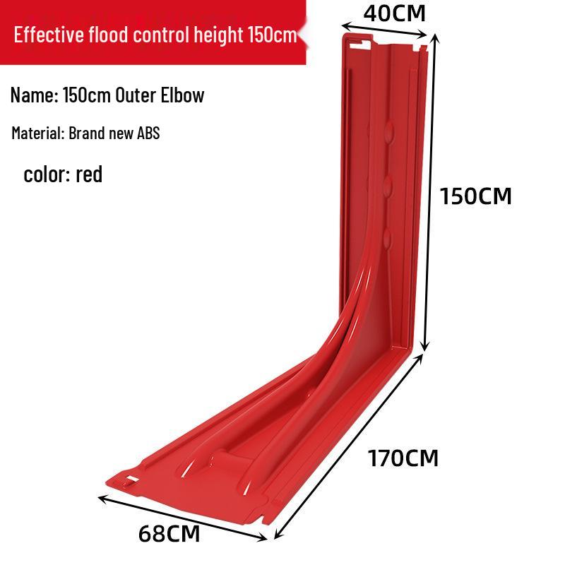 ABS L-Shaped Floodgate: Waterproof Barrier for Shop Entrances and Underground Garage Access