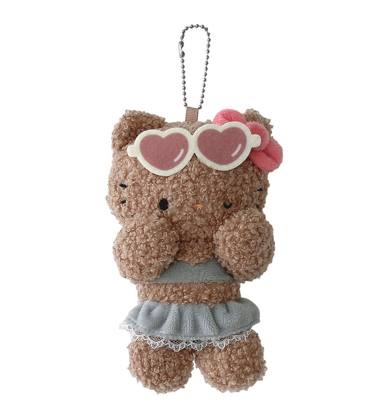

AS KNOW AS plus AS ZY0548 Sanrio to Issho BC Vacation Series Hello Kitty F Sanrio Suntan Cute Key Charm Pink Brown (ASKNOW PLUS)