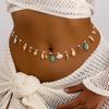 Zeester Schelp Koraal Schelp Charme Meerlaagse Tailleketting Dames Dagelijks Strand Lichaamsketting