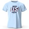The US Logo Printed Unisexs Tshirt Fashion Cotton Tops Tees for Unisex Unisex Summer Casual Wear