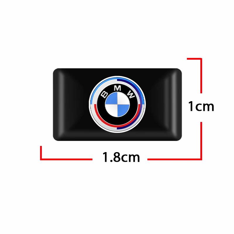 2025 Hot 10pcs Car logo steering wheel sticker Car Epoxy Sticker For BMW 50th Kith M Sticker X1 X3 X4 X5 X6 X7 e46 e90 f20 e60 e