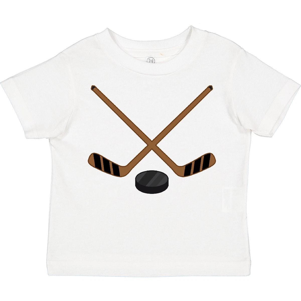 

Inktastic Sports Hockey Sticks Toddler kids boys T-Shirt Player Stick Puck Game Ice Rink 110