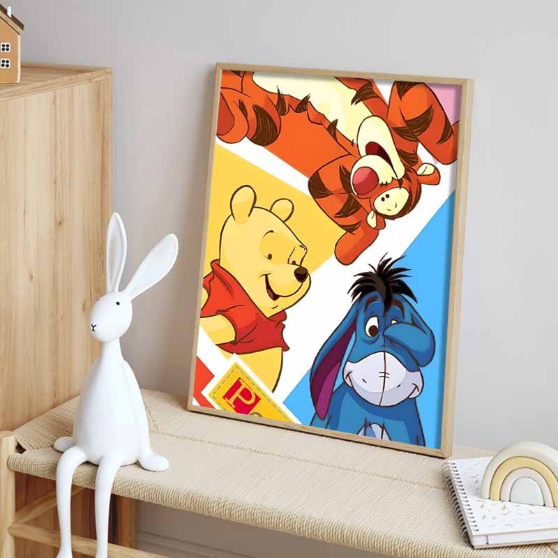 Disney Diamond Painting 5D DIY Winnie The Pooh and Friends Illustration Art Mosaic Embroidery Decoration Cross Stitch Gift