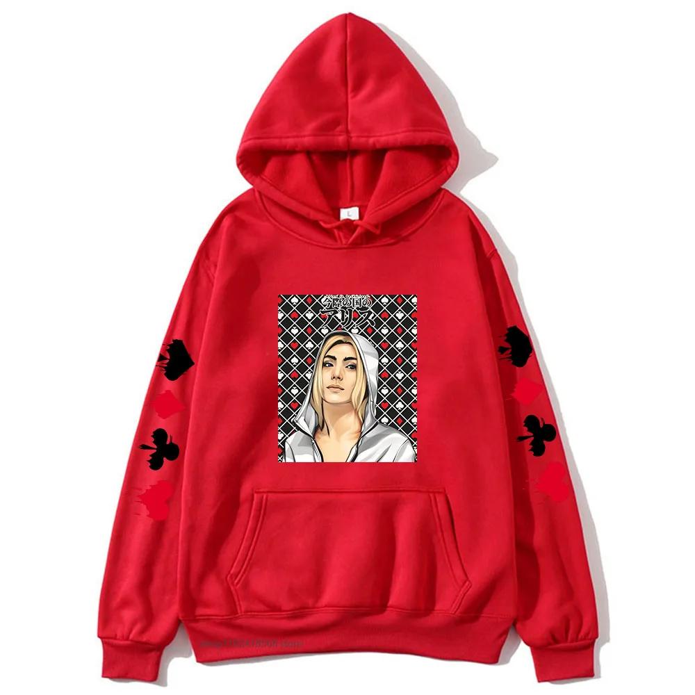 Alice In Borderland Hoodie Men Cartoon Chishiya Sweatshirt Women Anime Graphic Streetwear Winter Top Clothing