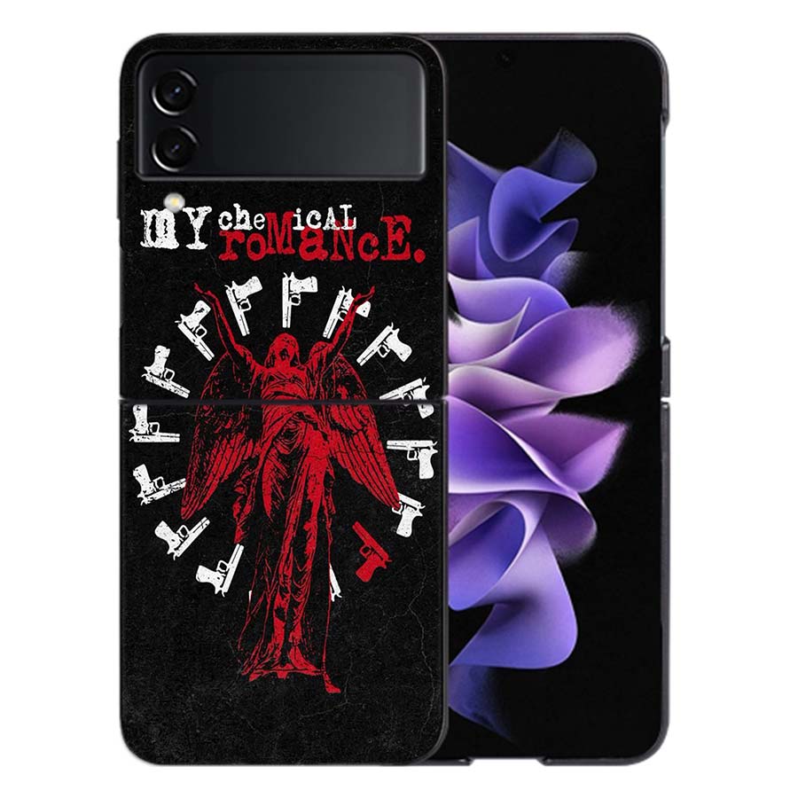 My Chemical Romance MCR Phone Case For Samsung Z Flip 6 7 5G Galaxy Z Flip 5 4 3 5G Cases Shockproof Hard Cover TPU