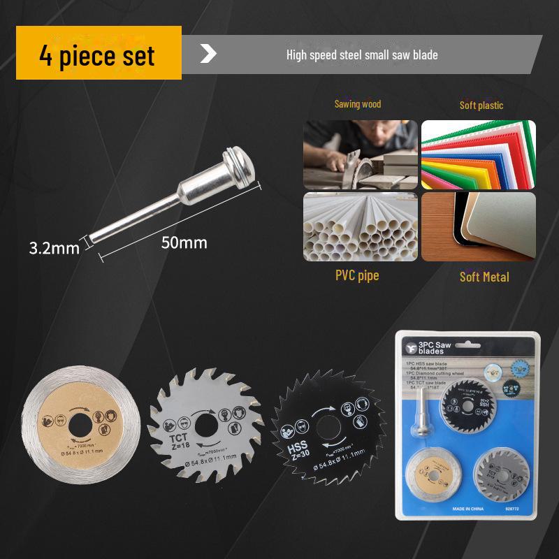 Mini HSS Circular Saw Blades for Woodworking and Metal Cutting, Electric Grinding Slices