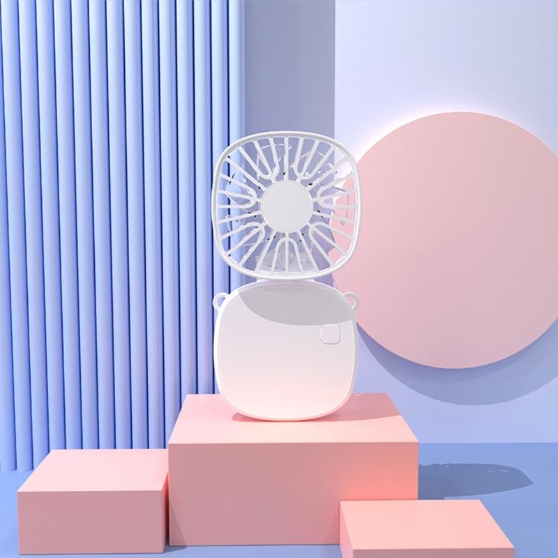 Handheld Fan Foldable Fan Rechargeable Small Pocket Fan with 3 Speed USB Fan for Office Outdoor Indoor Pocket Fan