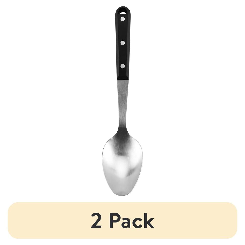 

2 Pack Stainless Steel Spoons Durable Triple Rivet Handle Kitchen Spoon Rust Resistant Dishwasher Safe Mixing Scooping Cooking United States