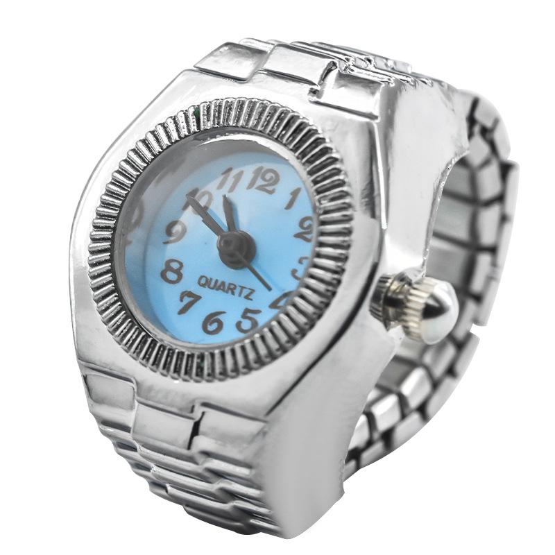 Montre Bague Rétro Terreuse Disco Quartz - Unisexe Adorable Design Diamants Entiers