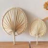 Lightweight Hand-woven Palm-Leaf Fan Anti-Mosquito Decorative Handheld Fans Cattail Fan  Photo Prop