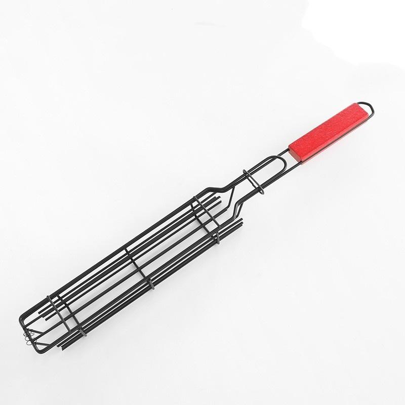 

Корзина для гриля из нержавеющей стали, складная стойка для барбекю, переносная сетка для гриля с ручкой, идеально подходит для пикника на открытом воздухе