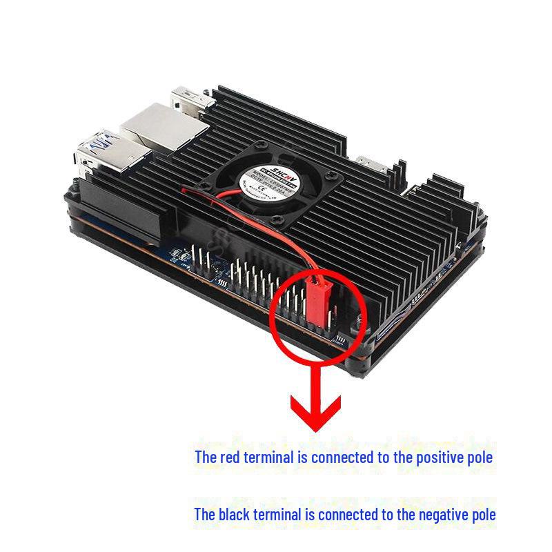 Orange Pi 5/5B Aluminum Case with Cooling Fan