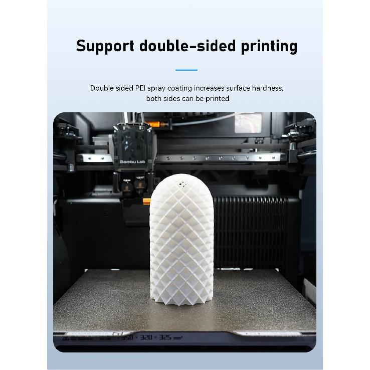 For Bambu Lab H2d Build Plate Textured/Smooth PEI PEO PET Plate Spring Steel Sheet Bambulab H2d Part Heat Bed 3D Printer Parts