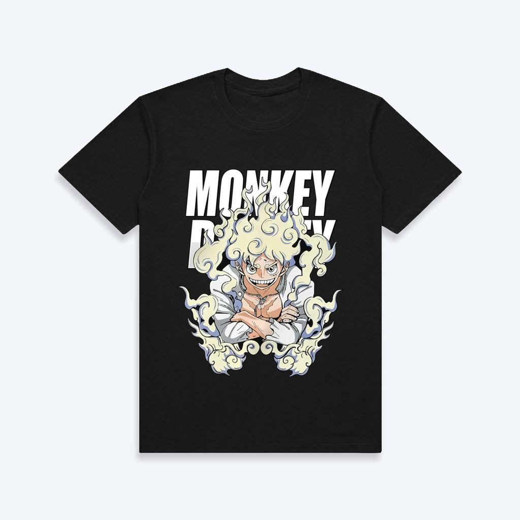 ONE PIECE Anime Nika Luffy Gear 5 Men Women Summer T-shirt Oversized Harajuku Oversized Retro Short Sleeve Casual Comfort Y2k