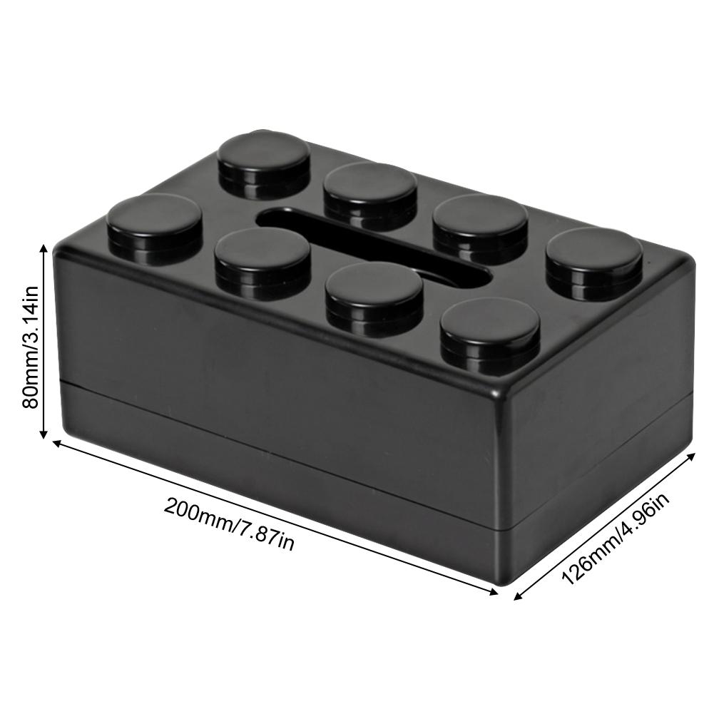 Kreative Baustein Taschentuchbox Abdeckung Gesichtstuchspender Taschentuchbehälter für Wohnzimmer Schlafzimmer Badezimmer Home Office