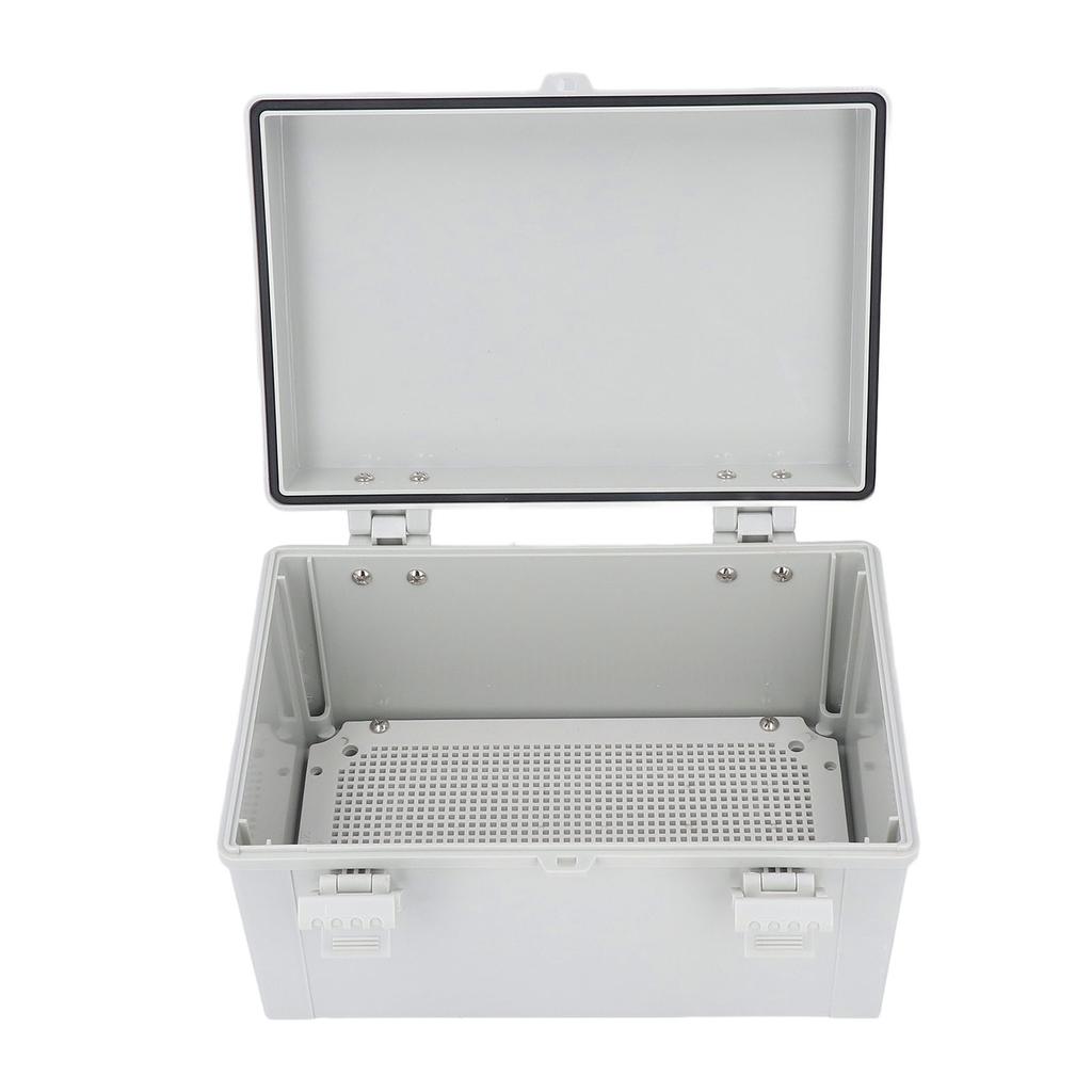 Gray Hinged Cover Electrical Junction Box IP67 Waterproof Electric Project Box for Outdoor