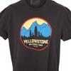 Yellowstone Nationalpark 100% Baumwolle T-Shirt Herren T-Shirts Oberteil Herren Größe L Grau Natur T-Shirt Hergestellt in den USA