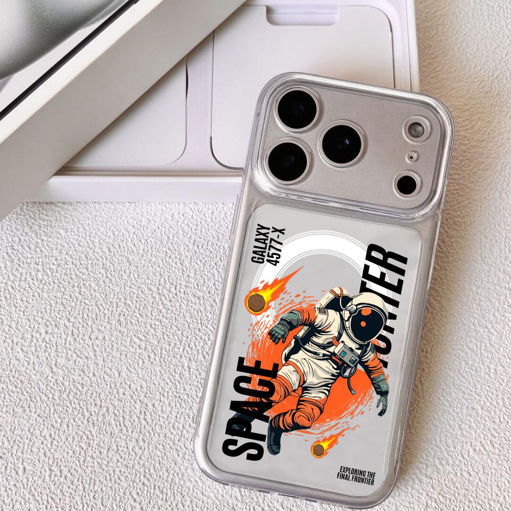 

Крутой мультяшный чехол-астронавт для iPhone 17 16 15 14 13 12 Pro Max Plus С магнитным Прозрачный чехол Беспроводная зарядка iPhone 14 Pro Max