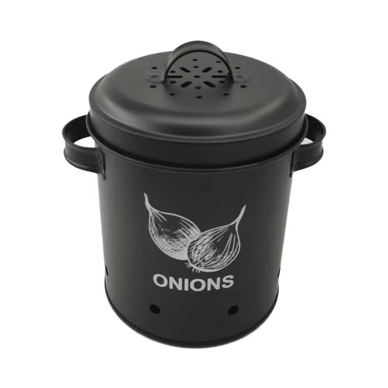 Carbon Steel Ventilated Onion & Potato Storage Bins, Set of 4