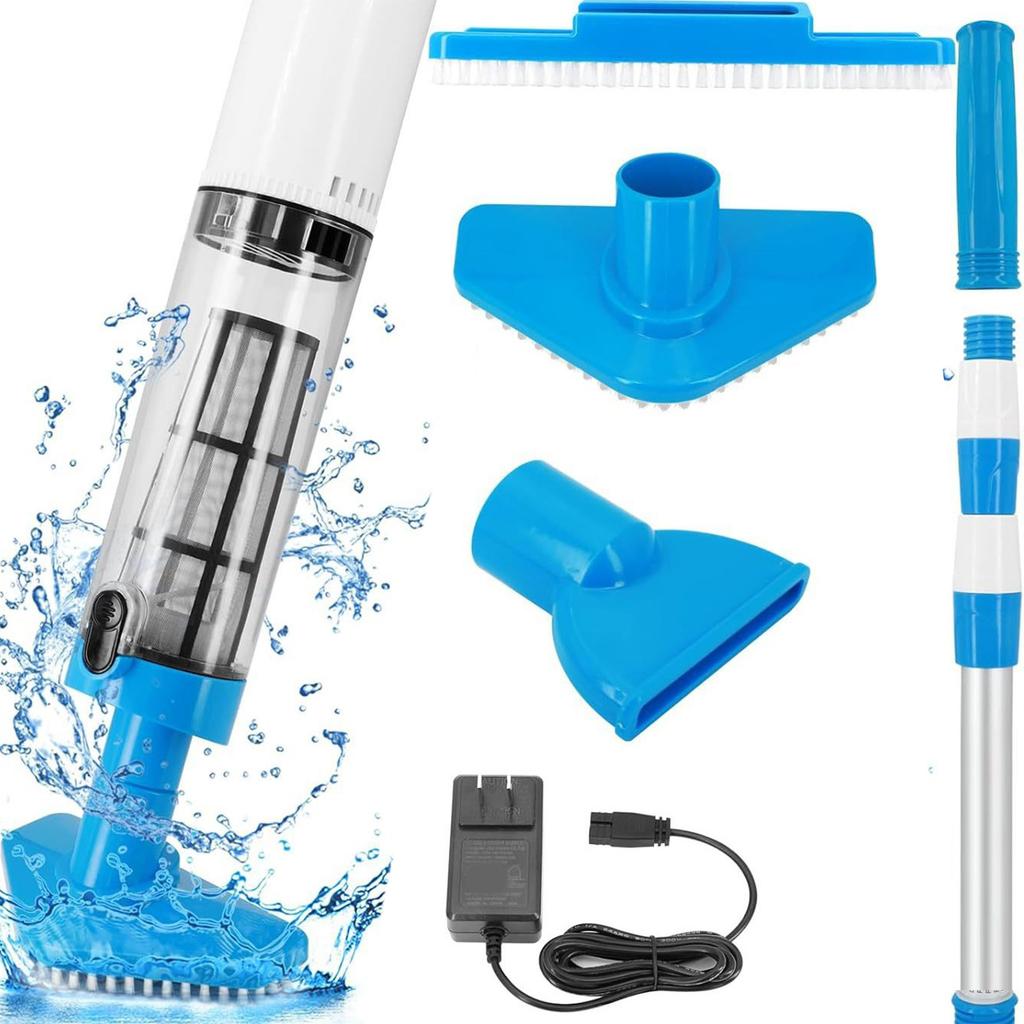 Wireless Rechargeable Pool Vacuum Cleaner Powerful Handheld Vacuum ABS Texture Pool Cleaning Machine for Cleaning Pool