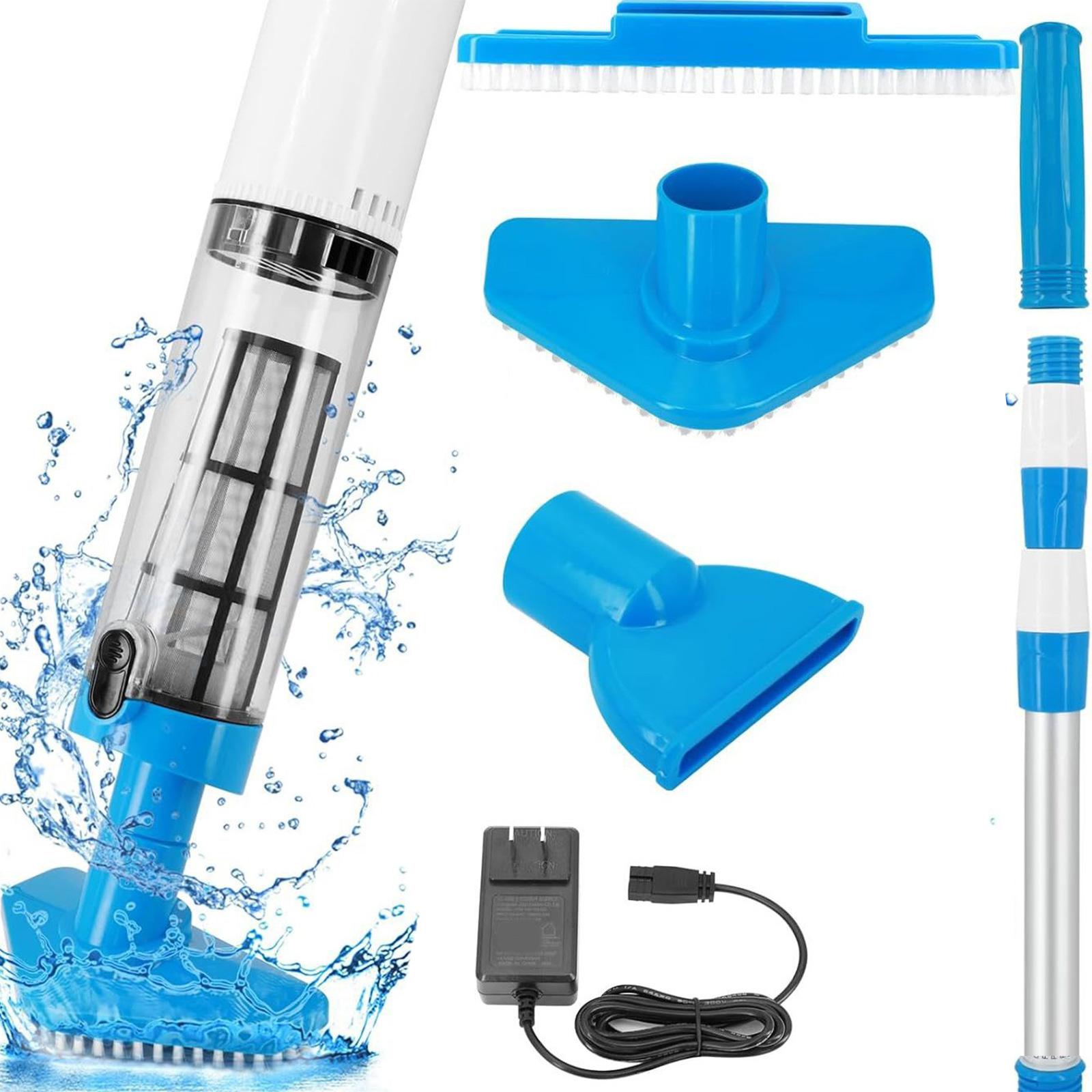 

Портативный пылесос для бассейна с длительным временем работы от аккумулятора и регулируемой насадкой для тщательного обслуживания бассейна и гидромассажной ванны