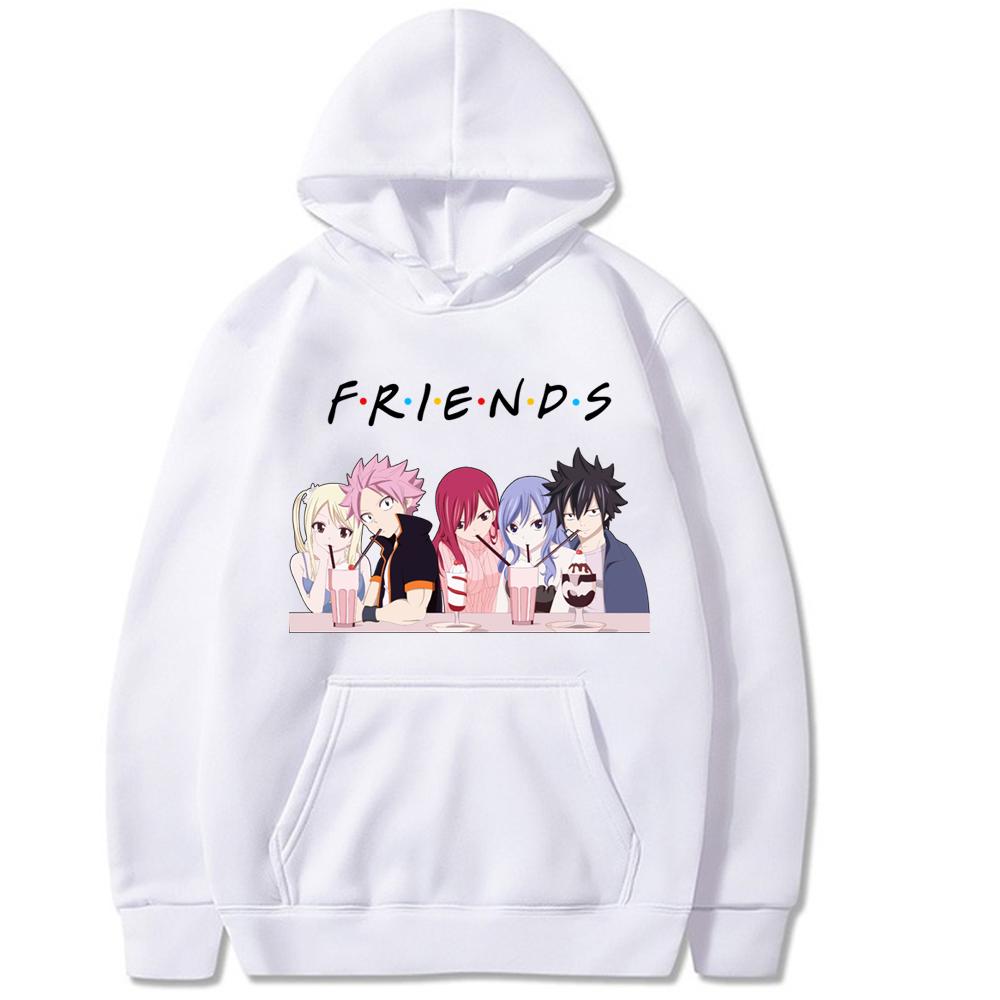 

Harajuku Cartoon Fairy Tail Friends Print Hoodie Unisex Street Casual Hoodie Japan Anime Men Women Oversized Sweatshirts Trendy 3XL