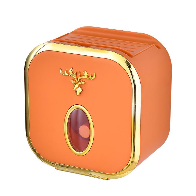 Toilet Tissue Box Toilet Paper Storage Rack Xiaolu Non-perforated Tissue Rack Toilet Paper Box Wall-mounted Drawer