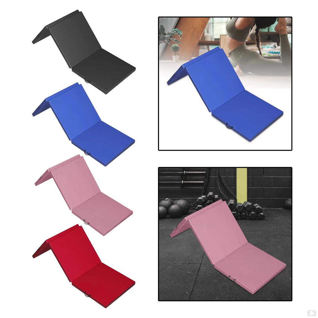 Folding Exercise Mat Foldable Yoga Easy to Store 6' Gym Gymnastics for Pilates Outdoor