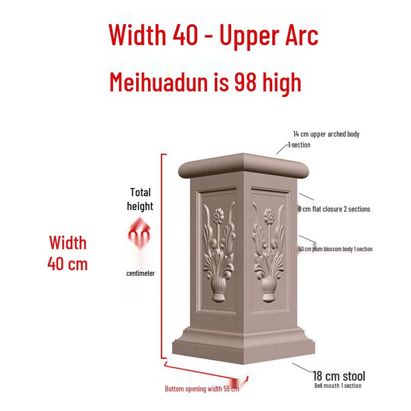 European Villa Courtyard Roman Column Base for Exterior Wall Decoration