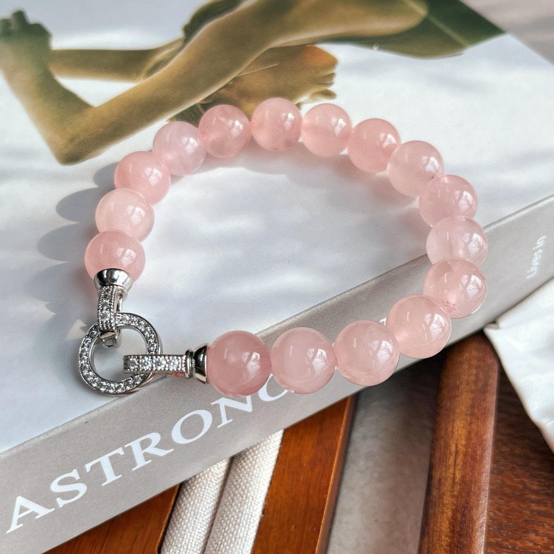 JYL TS Bracelet  Soft Pink Hue Gentle Fosters Love And Inner Calm Bracelet коричный