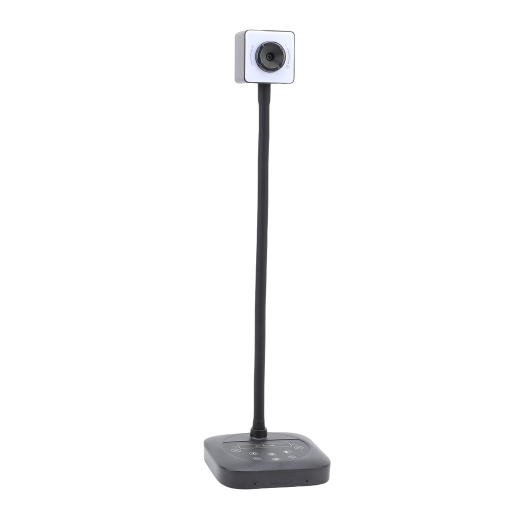 4K Document Camera with Autofocus, Built In Microphone, Three Level LED Fill Light, Plug and Play, Ideal for Online