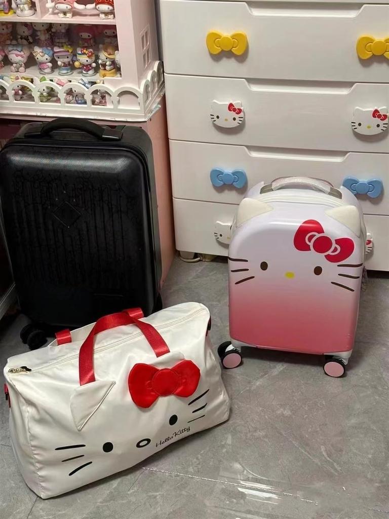 Hello My Cinnamoroll Boston Gym Sports Large Travel School Training Stylish Kitty, Melody, Bag, Bag, Bag, Carry-on Bag, Capacity, Bag, Foldable, Trip,