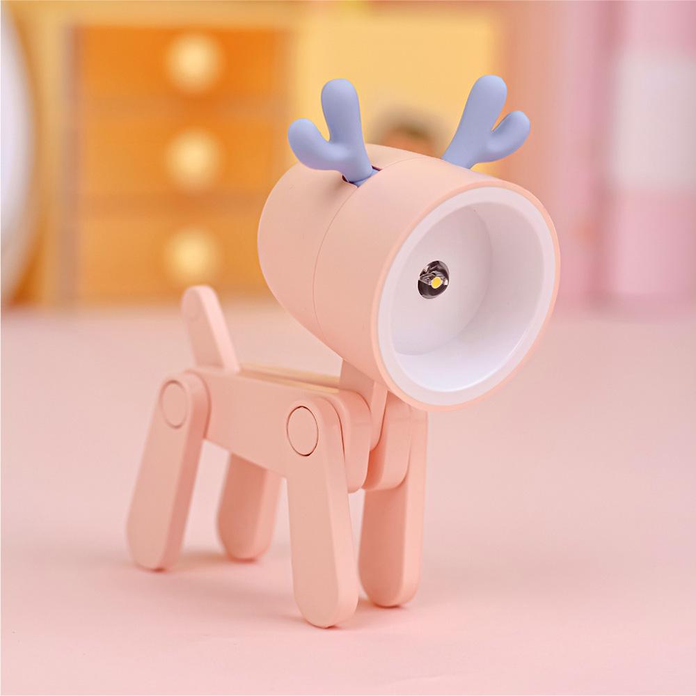 Spotted Puppy Mini Night Light - Cute DIY Cartoon Lamp for Desk
