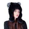 Fox Ears Fluffy Lei Feng Hat Women's Winter Warm Ear Hat Cute Windproof and Cold Cycling Fur Hat
