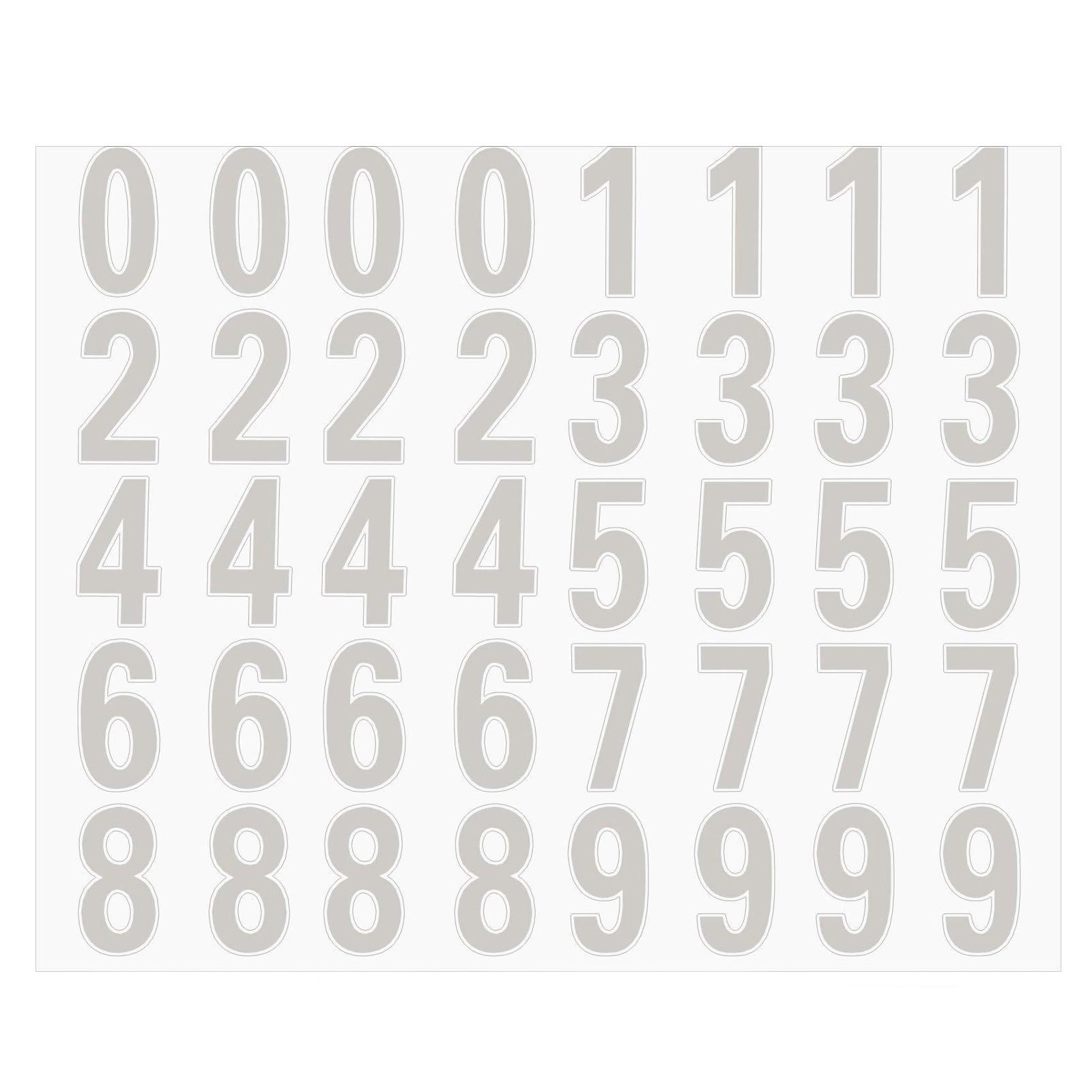 

4 шт. в упаковке 3 дюйма светоотражающие наклейки с номером почтового ящика штампованные классические виниловые водонепроницаемые солнцезащитные цифры, которые не выцветают One Size белый