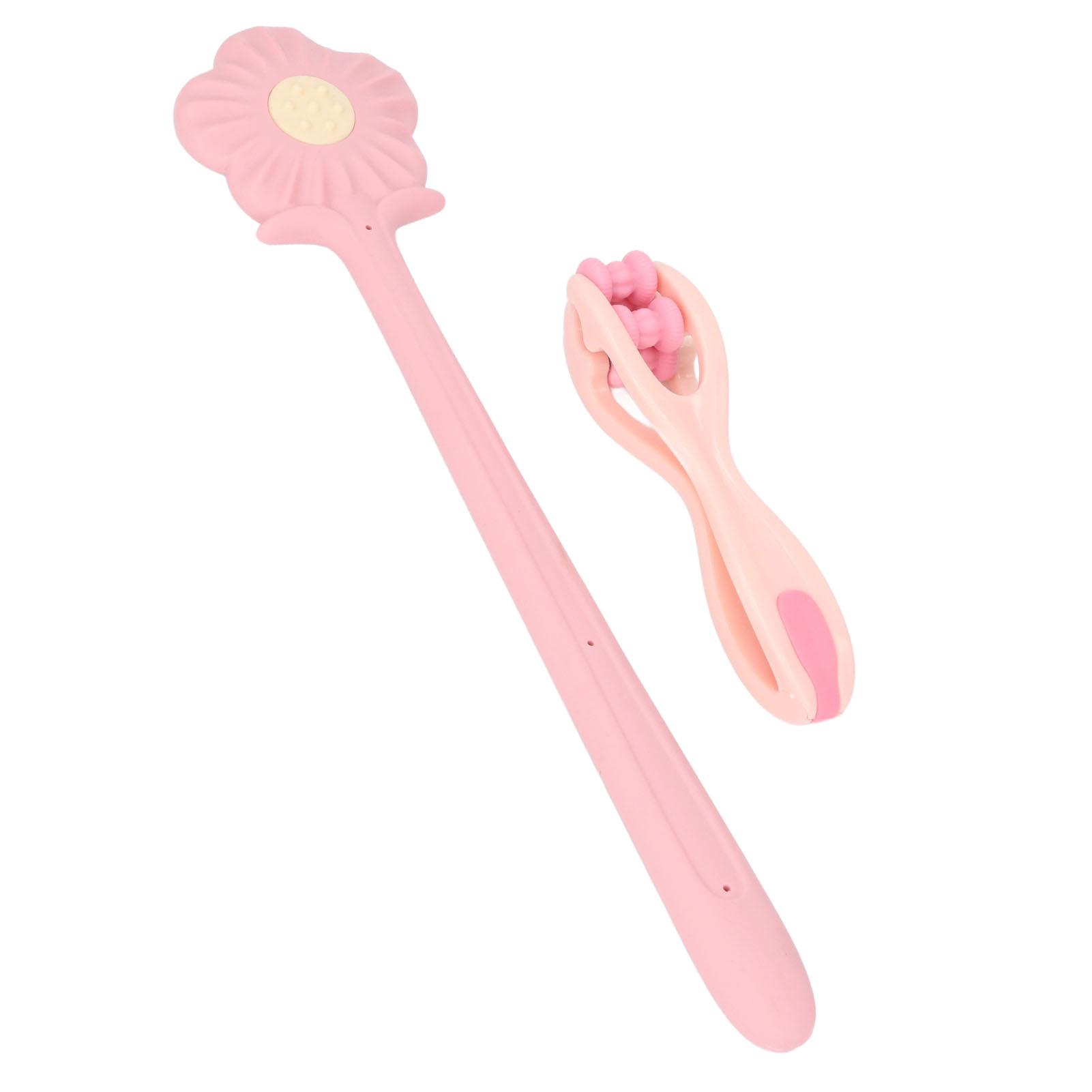 

2 шт. Массажер для пальцев, набор инструментов, молоток, ручной резиновый 2-роликовый тренажер для акупунктурных точек «Пасть тигра» для плеч