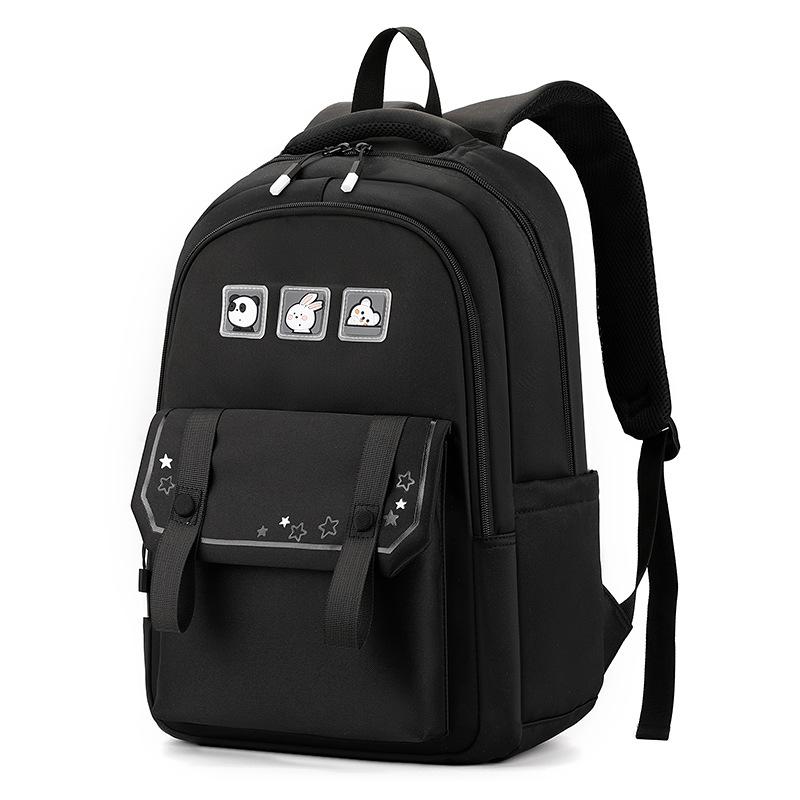 

Новый рюкзак высокой ценности, снижающий нагрузку, модный студенческий школьный рюкзак, многосекционный рюкзак большой вместимости с защитой от краж. чёрный