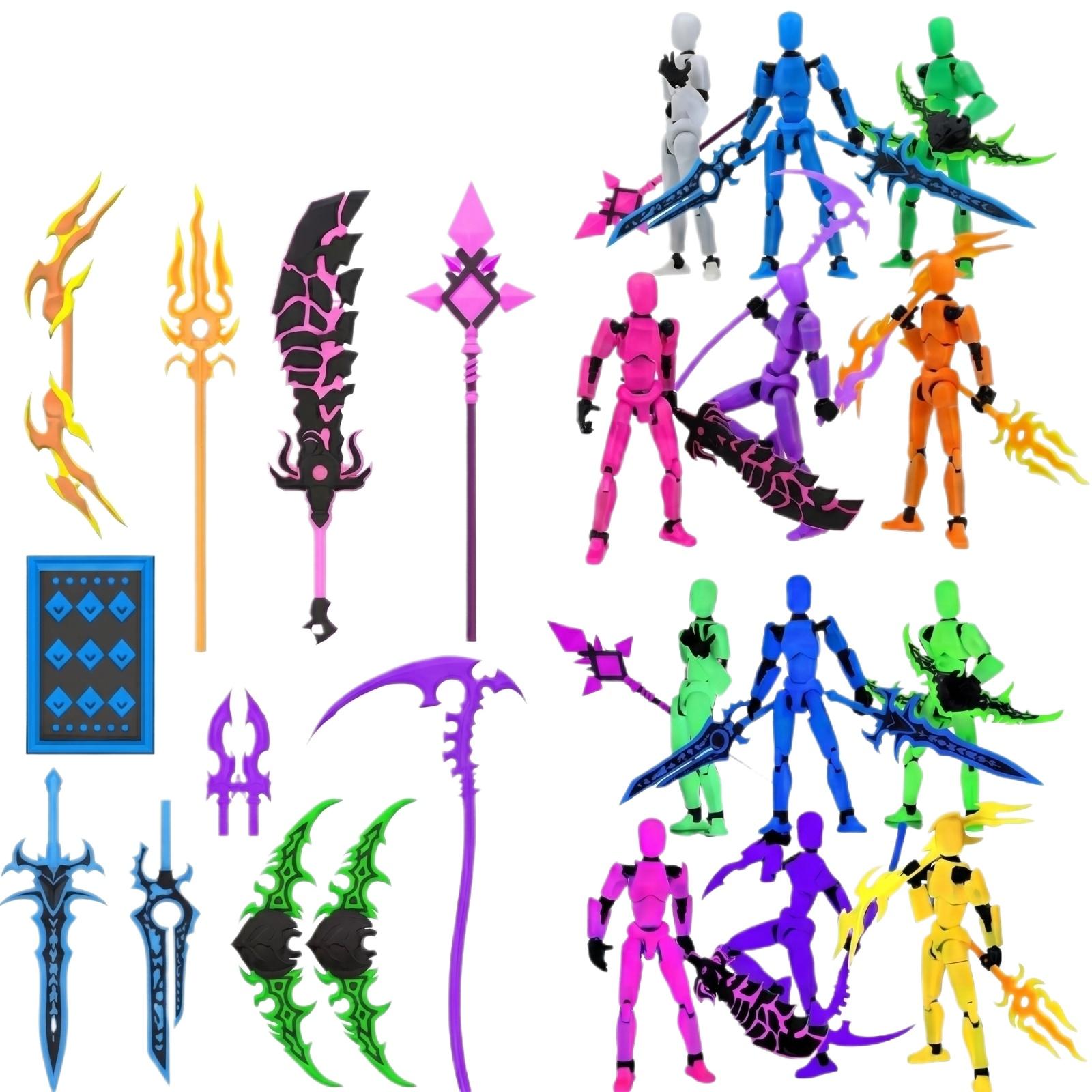 13-joint Movable 3D Printed Robot Mannequin DIY Figurine Toy one size