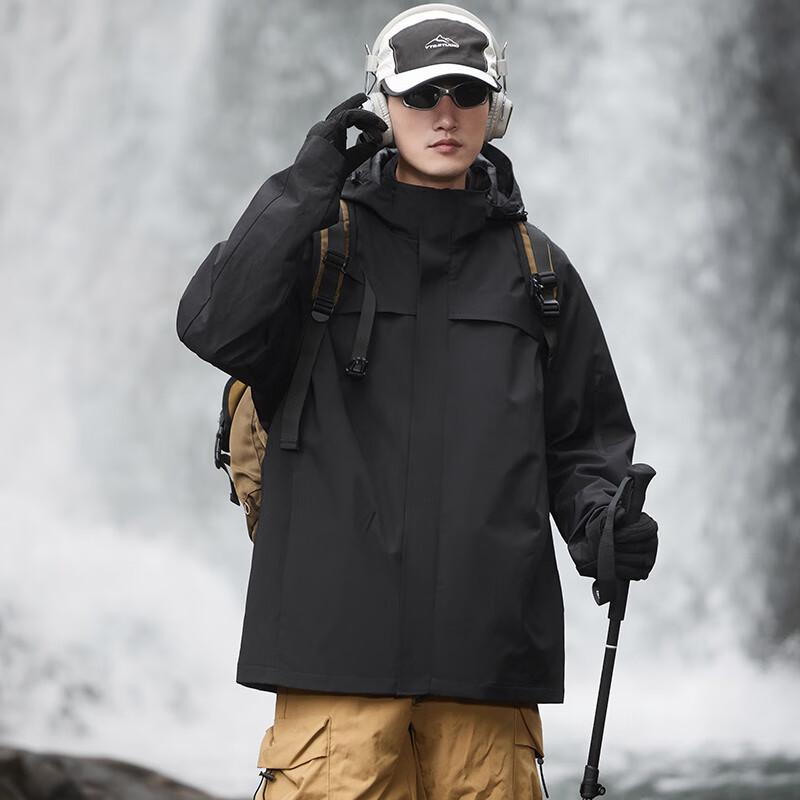 VANCAMEL Men's 3-in-1 Autumn Winter Outdoor Jacket