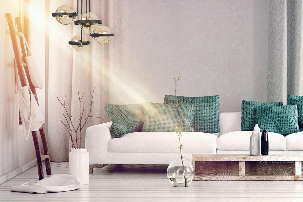 MODERN HONEY GLASS RING HANGING LAMP