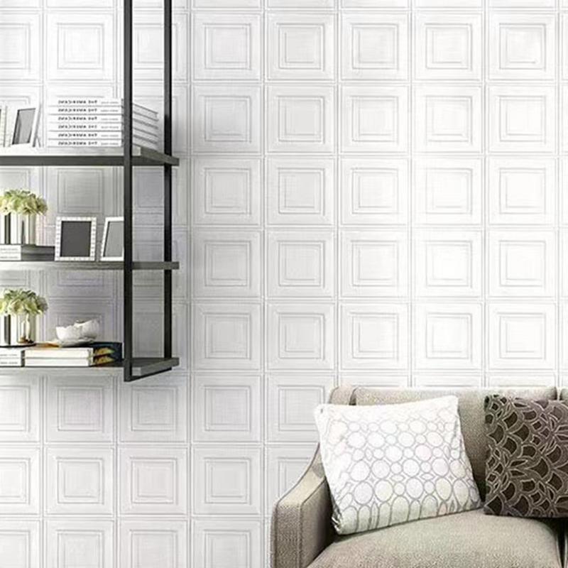 

3D Wall Panels 10 Pieces Faux Brick Paneling 3D Waterproof Removable Adhesive Decor 13.7 X 13.7 Inch For Bedroom Living Room China Mainland
