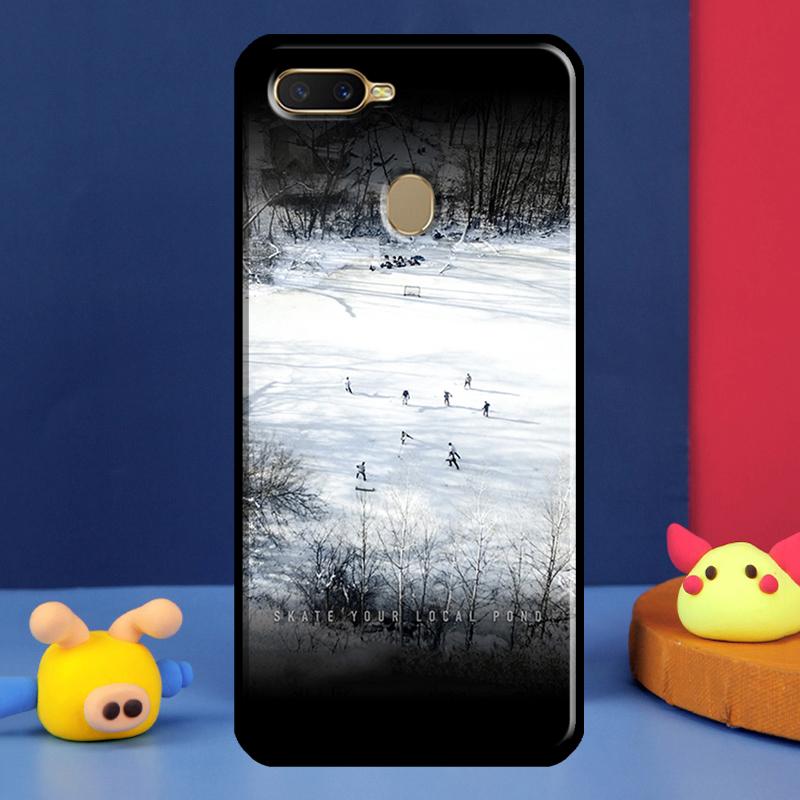 Ice Hockey Sport Case For Oppo A16 A76 A96 A58 A78 A98 A5 A9 A91 A15 A17 A77 A52 A72 A74 A94 A54S A57S Cover