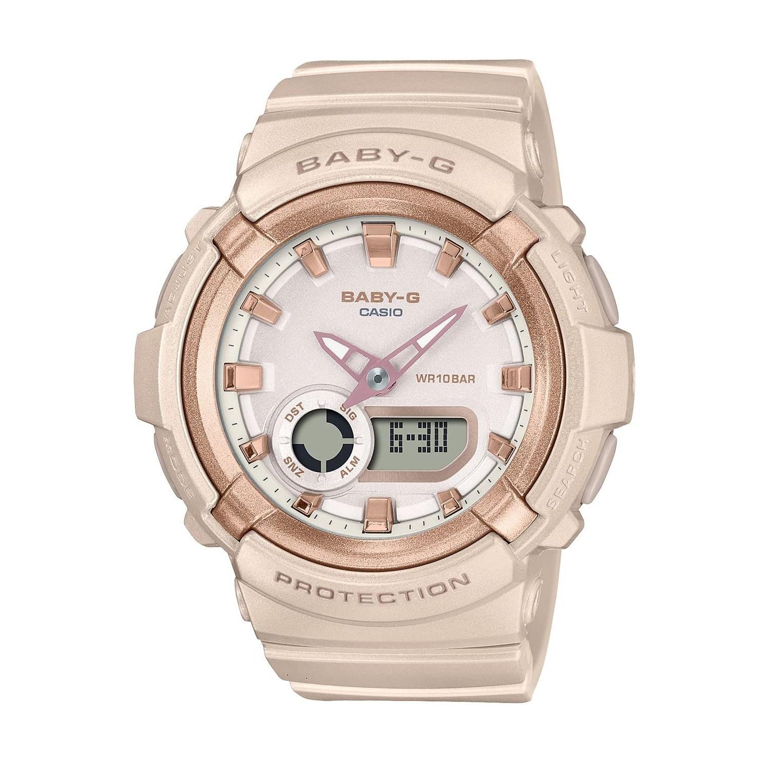 Baby-G Casio Wristwatch BGA-280BA-4AJF Ladies Pink Beige