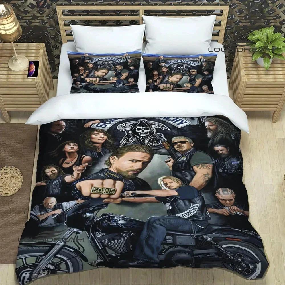 Comforter Sons Of Anarchy Retro Bedding Set For Bedroom Soft Modern S Comefortable Kids And