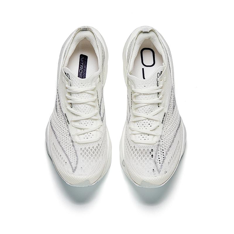 Anta C202 6.0 Pro Comfortable Simple Non-Slip Breathable Durable Low-Top Casual Running Shoes Women sneaker White Silver 122445571-3